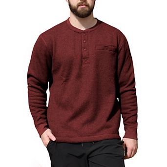 Men's Victory Outfitters Sherpa Lined Waffle Knit Pullover