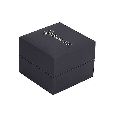 Brilliance 14k Gold Flash Plated Cubic Zirconia & Mother-of-Pearl Butterfly Tennis Bolo Bracelet