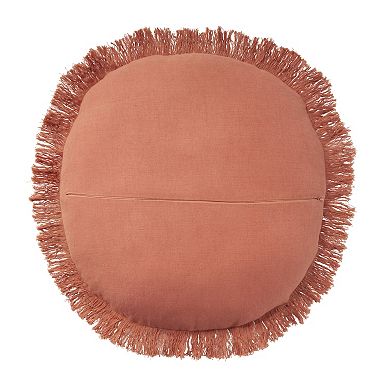 Mina Victory Sofia Solid Round Indoor Throw Pillow