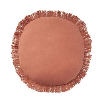 Mina Victory Sofia Solid Round Indoor Throw Pillow