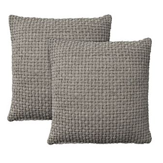 Mina Victory Lifestyle Woven Chenille Indoor 2 pc Throw Pillows Set