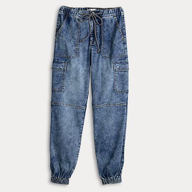 Juniors' SO® High-Rise Cargo Jogger Jeans