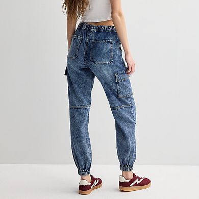 Juniors' SO® High-Rise Cargo Jogger Jeans