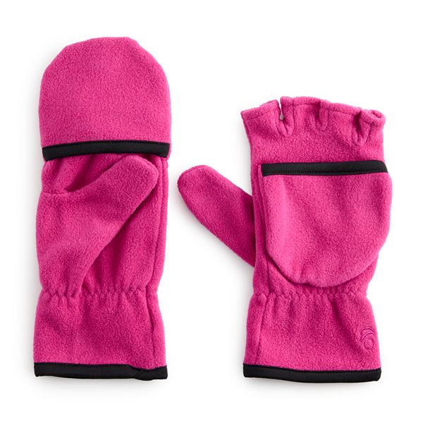 Women's Cuddl Duds® Fleece Flip Convertible Mittens - Fuchsia