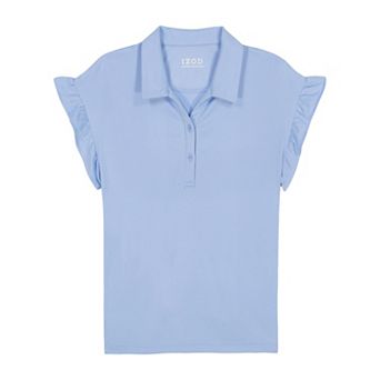 Girls 4-18 IZOD Knit Drop Ruffle Sleeve Top
