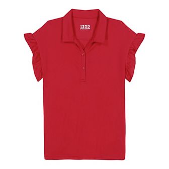 Girls 4-18 IZOD Knit Drop Ruffle Sleeve Top