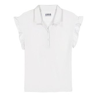 Girls 4-18 IZOD Knit Drop Ruffle Sleeve Top
