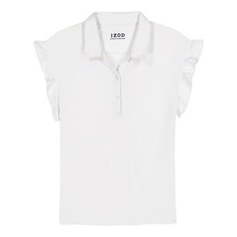 Girls 4-18 IZOD Knit Drop Ruffle Sleeve Top