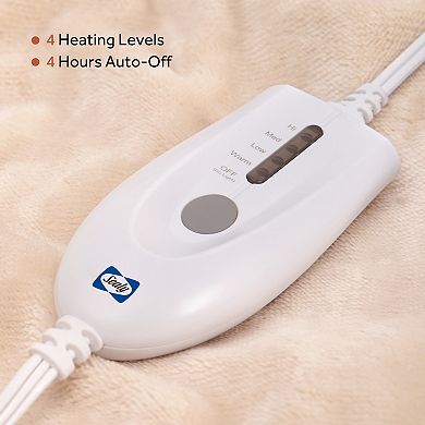 Sealy Heated Flannel Throw Blanket