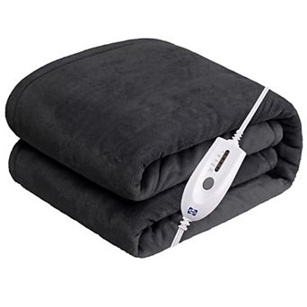 Sealy Heated Flannel Throw Blanket