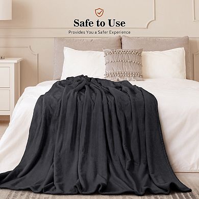 Sealy Heated Flannel Throw Blanket