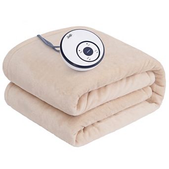 Sealy Heated Flannel Throw Blanket