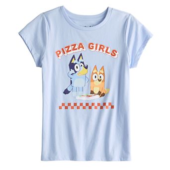 Girls 7-16 Bluey Pizza Girls Graphic Tee