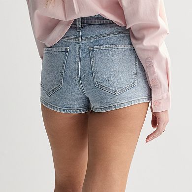 Juniors' SO® High-Rise Curvy Shortie Shorts