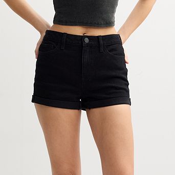 Juniors' SO® High-Rise Curvy Shortie Shorts