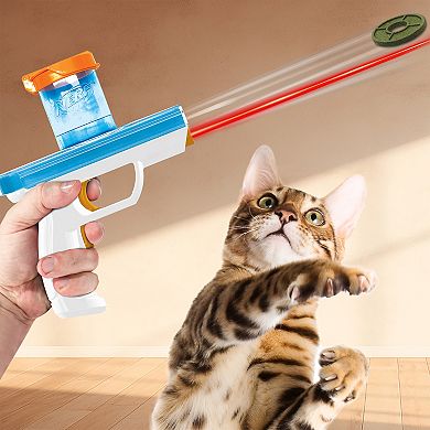 Nerf Cat Catnip Disc Blaster with Light Beam and 3 Catnip Discs