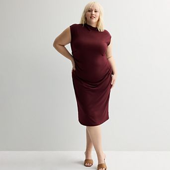 Plus Size Nine West Mock Neck Knit Dress