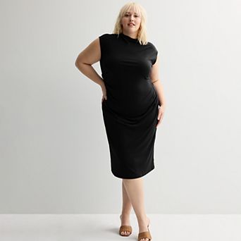 Plus Size Nine West Mock Neck Knit Dress