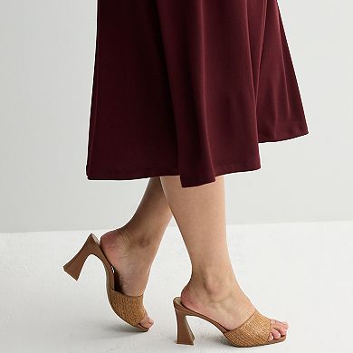 Plus Size Nine West Knit Midi Skirt