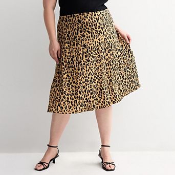 Plus Size Nine West Knit Midi Skirt