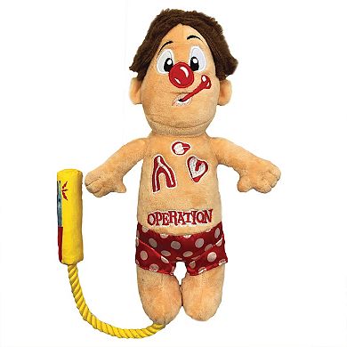 Operation Squeaky Plush Toy with Rope