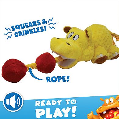 Hungry Hippo Plush Squeaky Dog Toy