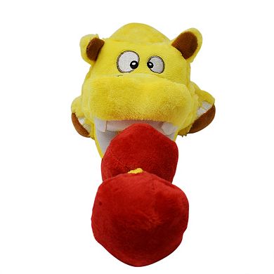 Hungry Hippo Plush Squeaky Dog Toy