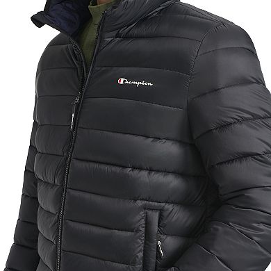 Men's Champion Lightweight Puffer Jacket with Hood
