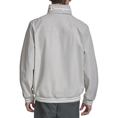 Men's Champion Varsity Bomber Jacket with Stand Collar
