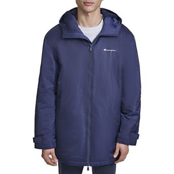 Men's Champion® Sherpa Lined Mid-Length Sideline Jacket With Hood