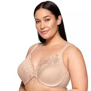 Plus Size Glamorise Front-Closure Cotton WonderWire Bra 1241