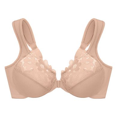 Plus Size Glamorise Front-Closure Cotton WonderWire Bra 1241