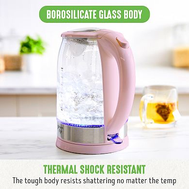 GreenLife 1.7 Liter Glass Electric Kettle