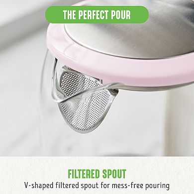 GreenLife 1.7 Liter Glass Electric Kettle