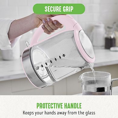 GreenLife 1.7 Liter Glass Electric Kettle