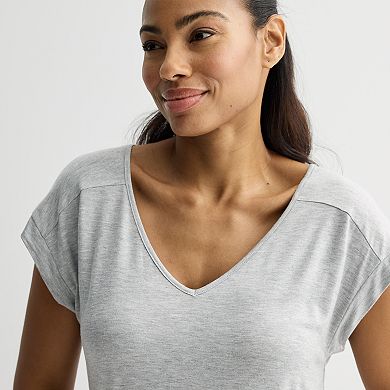 Women's Apt. 9® Short Sleeve V-Neck Tunic Top