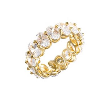 City Luxe Crystal Eternity Band Ring