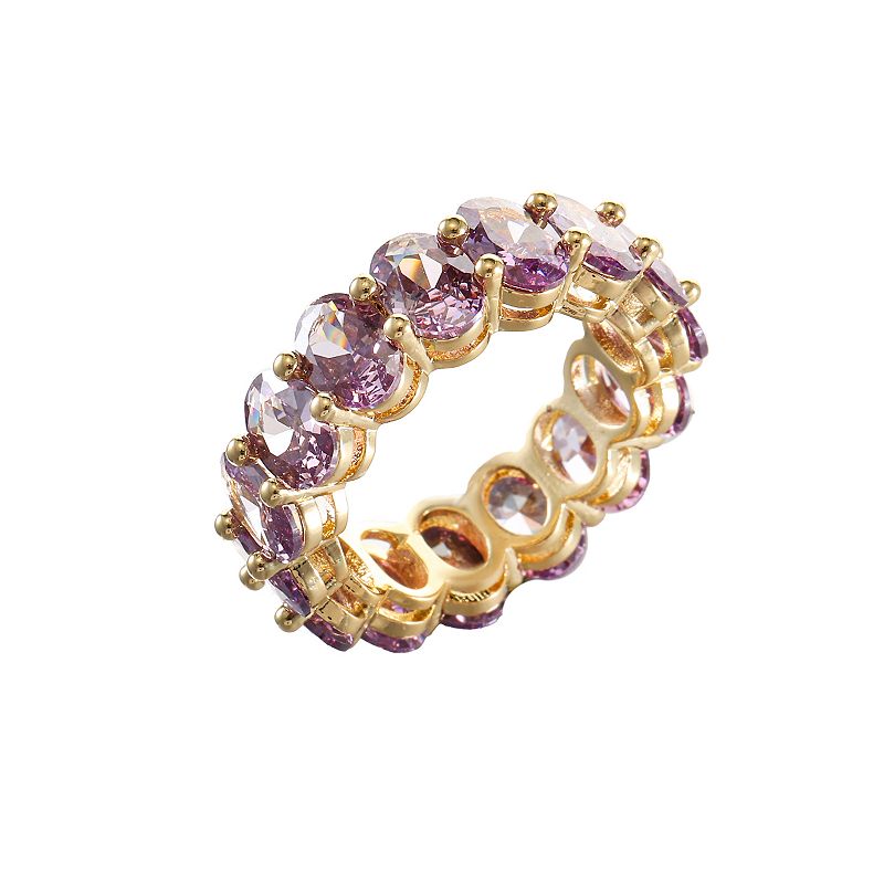 City Luxe Crystal Eternity Band Ring, Women's, Size: 10, June