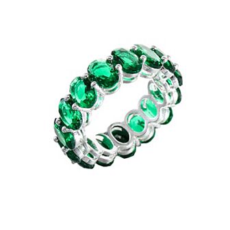 City Luxe Crystal Eternity Band Ring