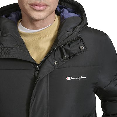 Men's Champion® Long Puffer With Hood