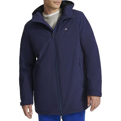 Men s Champion Soft Shell Performance Jacket with Sherpa Lining Size Medium Navy