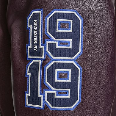Men's Champion Letterman Varsity Bomber Jacket with Patches