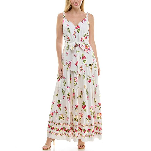 slim fit dress slacks Shadow Rose Jacquard Sleeveless Fit & Flare Dress W/ Bias Trim 4 / Blue RV main image 0