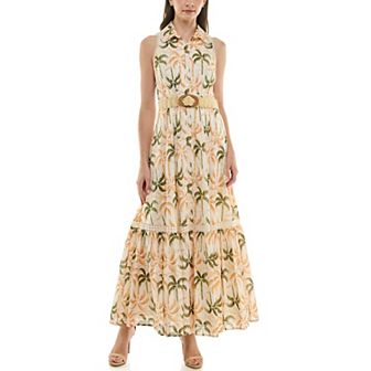 Women's Taylor Belted Maxi Shirt Dress