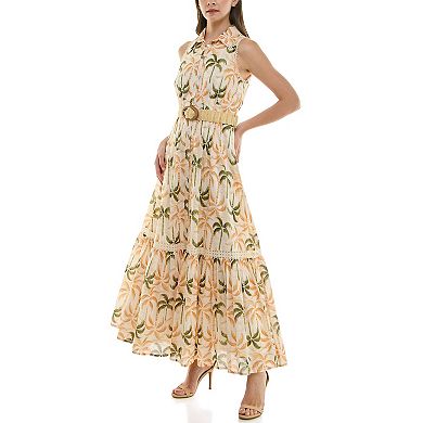 Women's Taylor Belted Maxi Shirt Dress