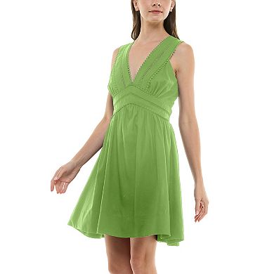 Women's Taylor V-Neck Linen Mini Dress