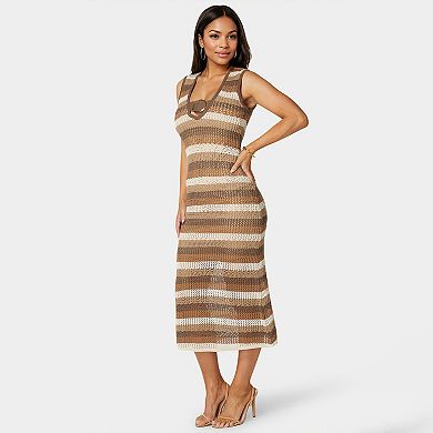 Women's bebe Crochet Ring Sweater Dress