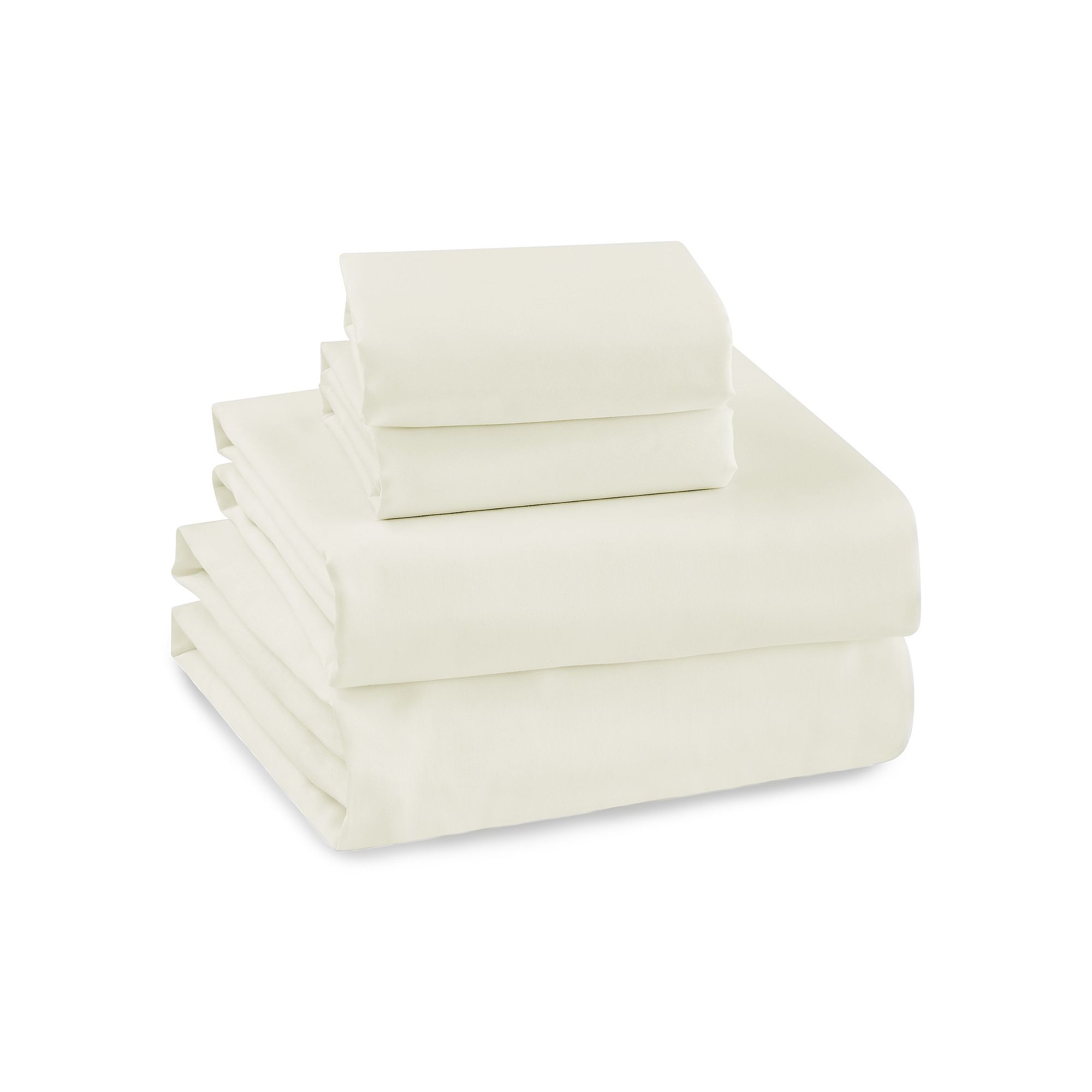 Levtex Home Cream 300 Thread Count Sateen Sheet Set or Pillowcases, Ivory