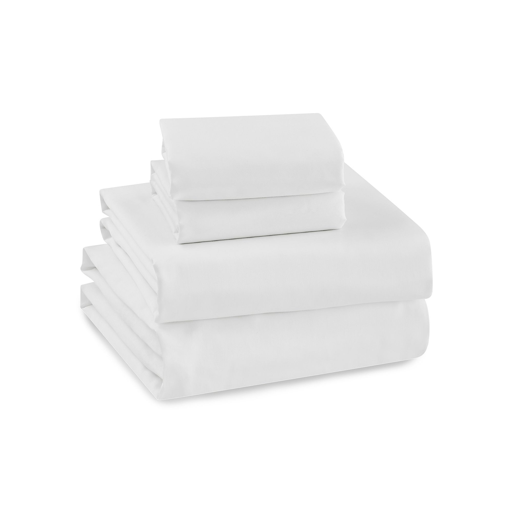 Levtex Home Cream 300 Thread Count Sateen Sheet Set or Pillowcases, White