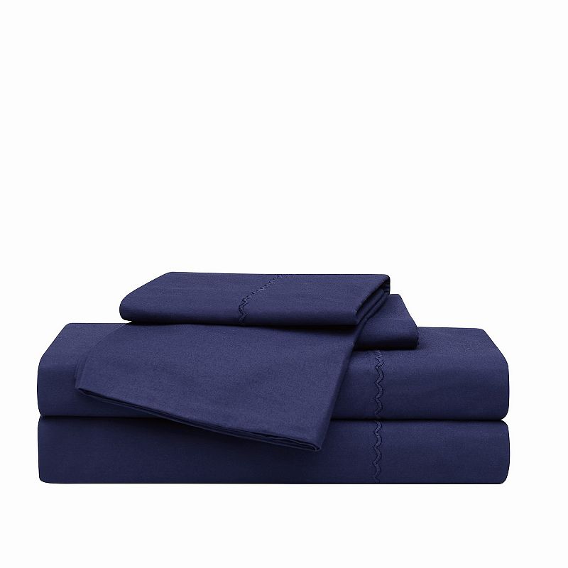 Oceanfront Resort Solid Percale 5-piece Sheet Set, Blue